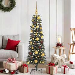 vidaXL Brad de Craciun artificial Verde 120 cm PVC si Plastic si Otel GartenMobel Dekor (3395913)