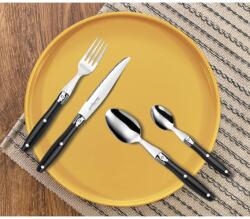 vidaXL Lou Laguiole Set de tacamuri „Comptoir, 24 piese, negru GartenMobel Dekor (443391) Tacam