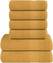 vidaXL Set prosoape 6 piese Aur 360 g/m2 100% bumbac GartenMobel Dekor (137084) Prosop