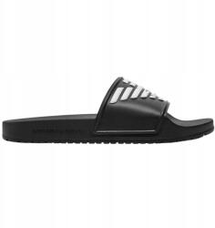 Giorgio Armani EA7 Emporio Armani fekete flip-flop papucs Mules Pvc logó 38