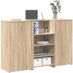 vidaXL Birou de receptie Stejar Sonoma 155x50x103, 5 cm Lemn prelucrat GartenMobel Dekor (3324198)