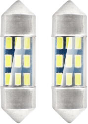 AMiO Set 2 becuri auto LED Festoon AMIO 31mm 12V, lumina alba (AM01089)