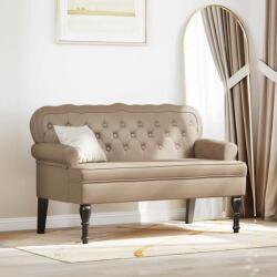 vidaXL Banca Chesterfield Cappuccino 119.5 x 64.5 x 75 cm GartenMobel Dekor (42019298)