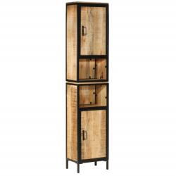 vidaXL Dulap de baie, 40x27x180 cm, fier si lemn masiv de mango GartenMobel Dekor (3217113)