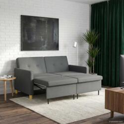 vidaXL Canapea extensibila Gri închis Tesatura GartenMobel Dekor (42033339) Canapea