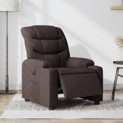 vidaXL Fotoliu rabatabil electric, maro închis, material textil GartenMobel Dekor (3206632)