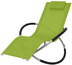 vidaXL Sezlong geometric de exterior, verde, otel GartenMobel Dekor (47776)