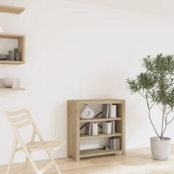 vidaXL Biblioteca cu 3 rafturi, 80x30x80 cm, lemn masiv de acacia GartenMobel Dekor (345086) Biblioteca