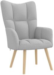 vidaXL Scaun de relaxare Cloud Grey Fabric GartenMobel Dekor (4016766)
