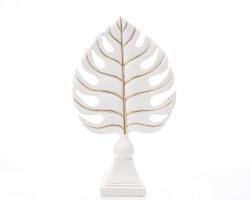 Ella Home Statueta "Leaf" White din rasina ComfortTravel Luggage (1819)
