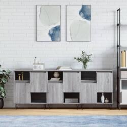 vidaXL Servanta, 3 buc. , sonoma gri, lemn prelucrat GartenMobel Dekor (3190155) Comoda