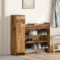 vidaXL Dulap pentru pantofi cu sertar Lemn vechi 100, 5 x 28 x 100 cm GartenMobel Dekor (871386) Pantofar