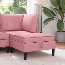 vidaXL Taburet cu depozitare Roz Catifea GartenMobel Dekor (42027136) Canapea
