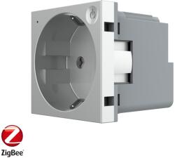 LIVOLO Priza inteligenta pentru perete Livolo ZigBee, Fara rama, 16A, Wi-Fi, Compatibil cu Alexa si Google Home SmartElectro IntelligentHouse (VL-FCTC16AZ-2IP)