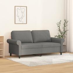 vidaXL Canapea cu 2 locuri, gri închis, 140 cm, material textil GartenMobel Dekor (349194) Canapea