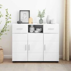 vidaXL Dulap din Lemn cu sertar Alb 88, 5 x 30, 5 x 73 cm Lemn compozit GartenMobel Dekor (880281)