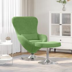 vidaXL Fotoliu Egg cu taburet Catifea Verde Deschis GartenMobel Dekor (42002747)