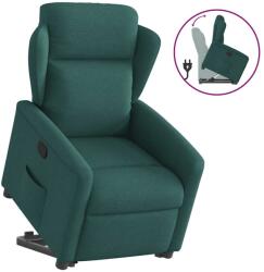 vidaXL Fotoliu rabatabil ridicare pe verticala, verde închis, textil GartenMobel Dekor (3303140)