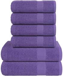 vidaXL Set prosoape 6 piese violet 360 g/m2 100% bumbac GartenMobel Dekor (137087) Prosop