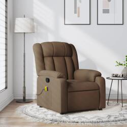 vidaXL Fotoliu de masaj rabatabil, maro, material textil GartenMobel Dekor (373590)