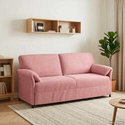 vidaXL Sofa cu 3 locuri Roz 198 x 83 x 95 cm Catifea GartenMobel Dekor (42033971) Canapea