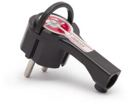 Cridemg2 Fisa volanta 16A 250V, neagra, cu iesire la 90° pentru spatii înguste (GLOF05950BK)