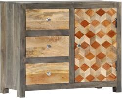 vidaXL Dulap lateral, gri, 75 x 30 x 60 cm, lemn masiv de mango GartenMobel Dekor (282736) Comoda