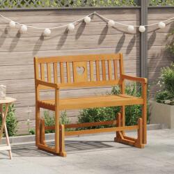 vidaXL Banca glisanta pentru gradina natural 110 x 59 x 97 cm GartenMobel Dekor (42028087)