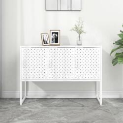 vidaXL Servanta, alb, 105x35x75 cm, otel GartenMobel Dekor (335869) Comoda