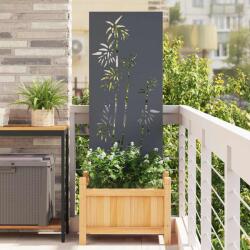 vidaXL Ecran de intimitate pentru gradina, antracit, 50 x 140 cm, decor bambus (876296)