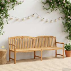 vidaXL Banca din lemn sculptata manual cu flori natural GartenMobel Dekor (42030023)