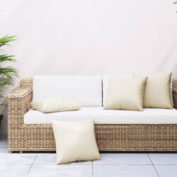 vidaXL Perne decorative, 4 buc. , crem, 50x50 cm, material textil GartenMobel Dekor (314340)