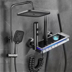 Korman Technik Coloana de dus din inox SUS304 gun grey cu 3 functii, OD3904 (AT1CT-D1OC-RS1S-OD3904)