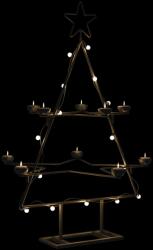 vidaXL Brad de Craciun din metal pentru decor, negru, 75 cm GartenMobel Dekor (4018962)