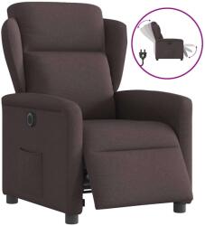 vidaXL Fotoliu rabatabil electric, maro închis, material textil GartenMobel Dekor (3303119)