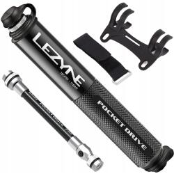 Lezyne Pocket Drive Hp pumpa 11 bar fekete kicsi Mini fogantyúval és tömlővel (LZN-1-MP-PKDR-V104)