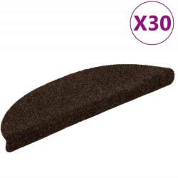 vidaXL Covorase autoadezive pentru scari, 30 buc. , 56x17x3 cm, maro, semirotunde GartenMobel Dekor (3365686) Covor