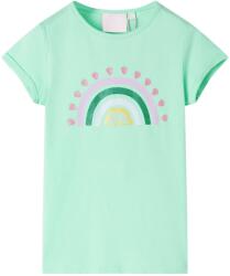 vidaXL Tricou pentru copii, verde stralucitor, 104 GartenMobel Dekor (10735)