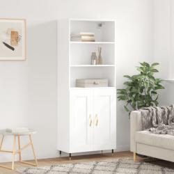 vidaXL Dulap înalt, alb, 69, 5x34x180 cm, lemn compozit GartenMobel Dekor (3189933) Comoda