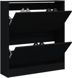 vidaXL Pantofar, negru, 80x21x87, 5 cm, lemn compozit GartenMobel Dekor (839918) Pantofar