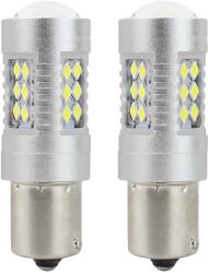 AMiO Set 2 becuri LED auto AMIO BA15S P21W 12-24V, 24 SMD 3030, 6000K (AM01445)