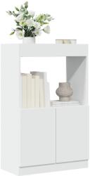 vidaXL Dulap înalt, alb, 63x33x100 cm, lemn prelucrat GartenMobel Dekor (855097) Biblioteca