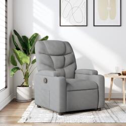 vidaXL Fotoliu rabatabil gri deschis, material textil GartenMobel Dekor (3205608)