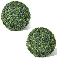 vidaXL Bile arbusti ornamentali artificiali, 2 buc, 35 cm GartenMobel Dekor (275388)