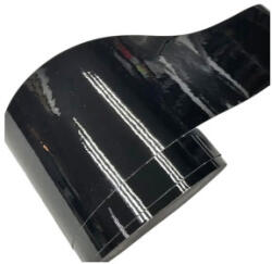  Folie auto autocolant PET Premium negru lucios pentru trimuri 10 cm x 9 m (GB109) (180925-7)