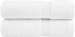 vidaXL Prosoape de dus premium, SOLUND 2 buc alb 70x140cm 600 gsm GartenMobel Dekor (137128) Prosop