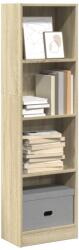 vidaXL Biblioteca, stejar sonoma, 40x24x143 cm, lemn prelucrat GartenMobel Dekor (857785) Biblioteca