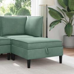 vidaXL Taburet cu depozitare Verde Marii Catifea GartenMobel Dekor (42027142) Canapea