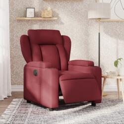 vidaXL Fotoliu rabatabil electric, rosu vin, material textil GartenMobel Dekor (3204461)