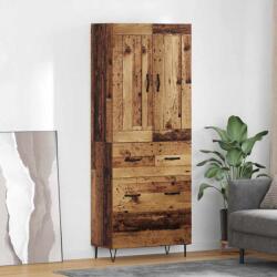vidaXL Bufet cu sertar Lemn Vechi 69, 5 x 34 x 180 cm Lemn compozit GartenMobel Dekor (3415622) Comoda